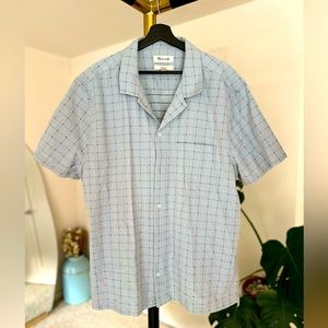 Madewell Men’s Easy Short-Sleeve Camp Shirt in Stitch Dobby